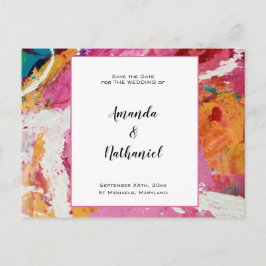 Affair of the Heart: Bruiloft Save the Date Briefkaart
