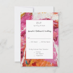 Affair of the Heart: Wedding RSVP-reactiekaart RSVP Kaartje
