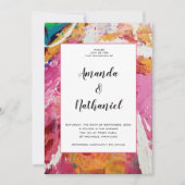 Affaire van het hart bruiloft uitnodiging (Voorkant)