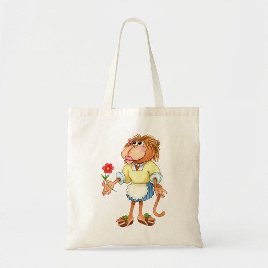 Äffchen mit Blumen Tote Bag (Voorkant)