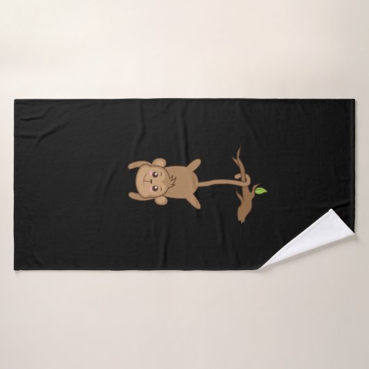 Affe hängt am Baum Badhanddoek (Badhanddoek)