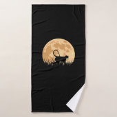 Affe vor Mond Badhanddoek (Badhanddoek)