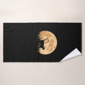 Affe vor Mond Badhanddoek (Badhanddoek)
