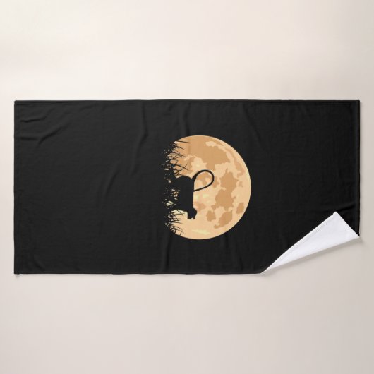 Affe vor Mond Badhanddoek (Badhanddoek)