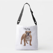 Affectionate Bulldog Personalized Tote Bag (Voorkant)