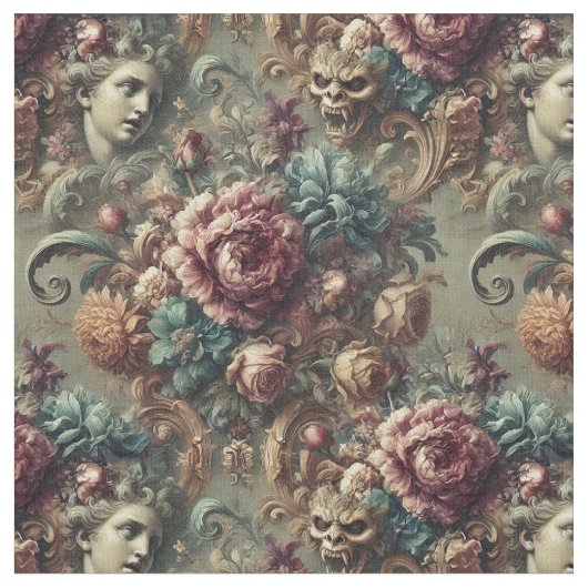 Affectionate Wrath - Gotische Victoriaans klassiek Stof (Close Up)