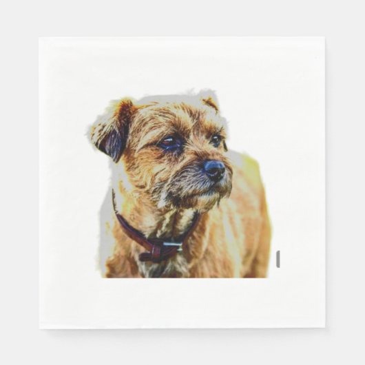 Affen Border Terrier Servet (Voorkant)
