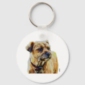 Affen Border Terrier Sleutelhanger (Voorkant)