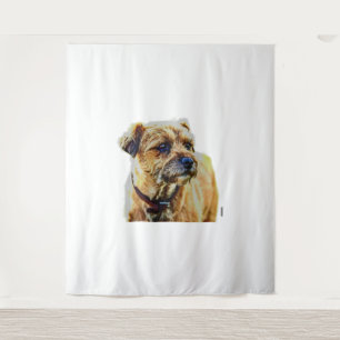 Affen Border Terrier Wandkleed