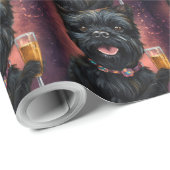 Affenpincher Nieuwjaar Cadeaupapier (Rol Hoek)