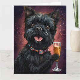 Affenpincher Nieuwjaar Kaart