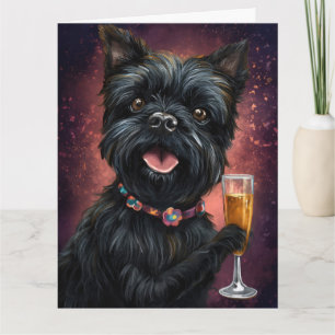 Affenpincher Nieuwjaar Kaart