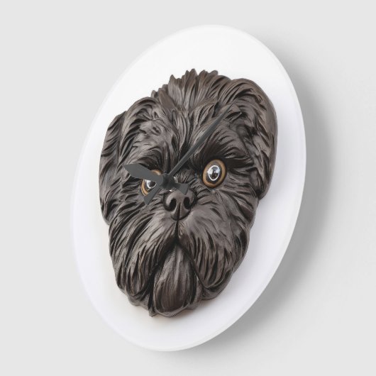 Affenpinscher 3D geïnspireerd Grote Klok (Hoek)