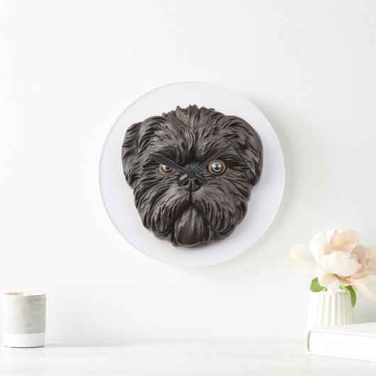 Affenpinscher 3D geïnspireerd Grote Klok (Huis)