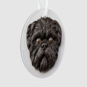 Affenpinscher 3D geïnspireerd Ornament (voorkant)