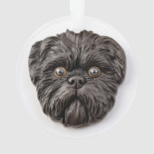 Affenpinscher 3D geïnspireerd Ornament (achterkant)