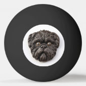Affenpinscher 3D geïnspireerd Pingpongbal (Voorkant)