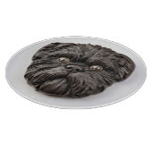 Affenpinscher 3D geïnspireerd Snijplank (Hoek)