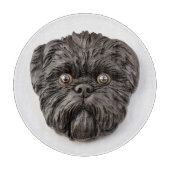 Affenpinscher 3D geïnspireerd Snijplank (Voorkant)