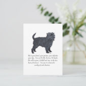 Affenpinscher Aandenken Briefkaart (Staand voorkant)