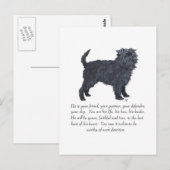 Affenpinscher Aandenken Briefkaart (Voorkant / Achterkant)