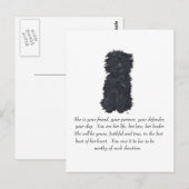 Affenpinscher Aandenken Briefkaart (Voorkant / Achterkant)