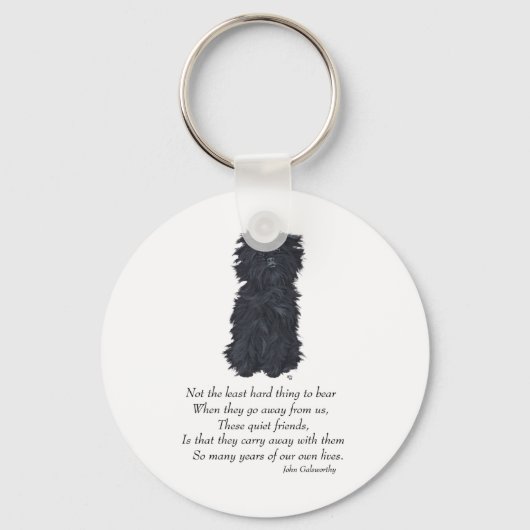 Affenpinscher Aandenken Sleutelhanger (Voorkant)