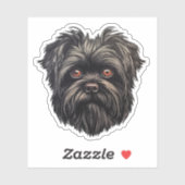 Affenpinscher Aap Hond Affens Terrier Sticker (Vel)