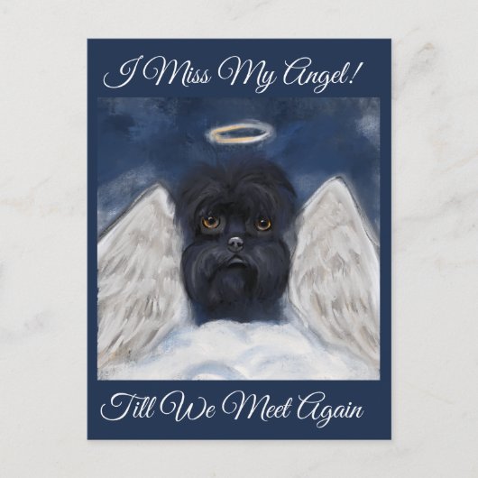 Affenpinscher Angel Briefkaart (Voorkant)