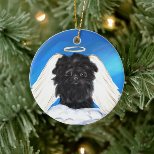 Affenpinscher Angel Keramisch Ornament (Boom)