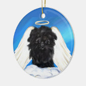 Affenpinscher Angel Keramisch Ornament (Links)