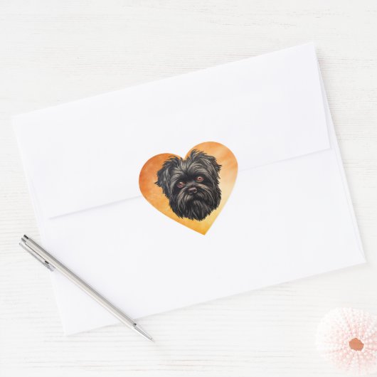 Affenpinscher Apenhond Affens Terrier Hart Sticker (Envelop)