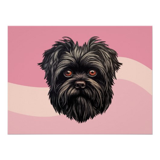 Affenpinscher Apenhond Affens Terrier Perfect Poster (Voorkant)