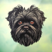 Affenpinscher Apenhond Affens Terrier Raamsticker (Vel 3)