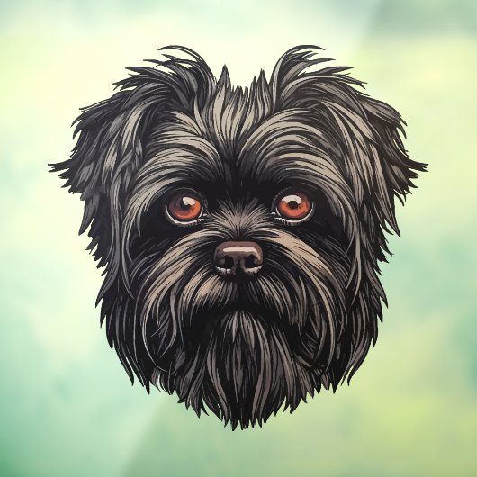Affenpinscher Apenhond Affens Terrier Raamsticker (Vel 3)