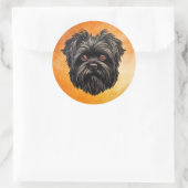 Affenpinscher Apenhond Affens Terrier Ronde Sticker (Tas)