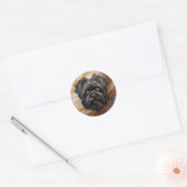 Affenpinscher Apenhond Affens Terrier Ronde Sticker (Envelop)