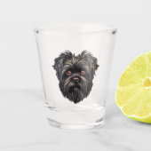 Affenpinscher Apenhond Affens Terrier Shot Glas (Voorkant)