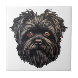 Affenpinscher Apenhond Affens Terrier Tegeltje