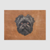 Affenpinscher Apenhond Affens Terrier Tissuepapier (Voorkant)