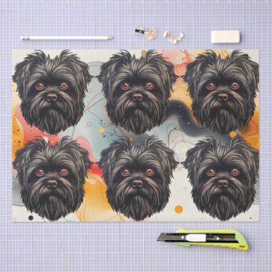 Affenpinscher Apenhond Affens Terrier Tissuepapier (Craft)