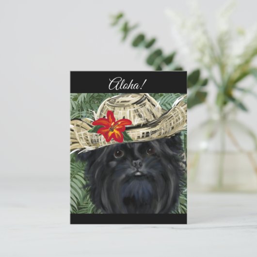 Affenpinscher Briefkaart (Staand voorkant)