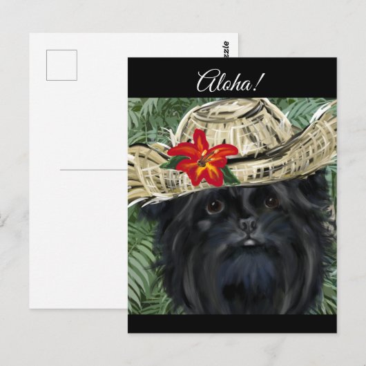 Affenpinscher Briefkaart (Voorkant / Achterkant)