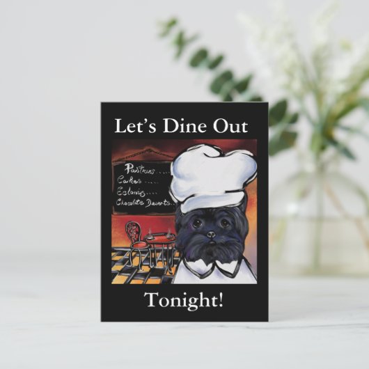 AFFENPINSCHER BRIEFKAART (Staand voorkant)