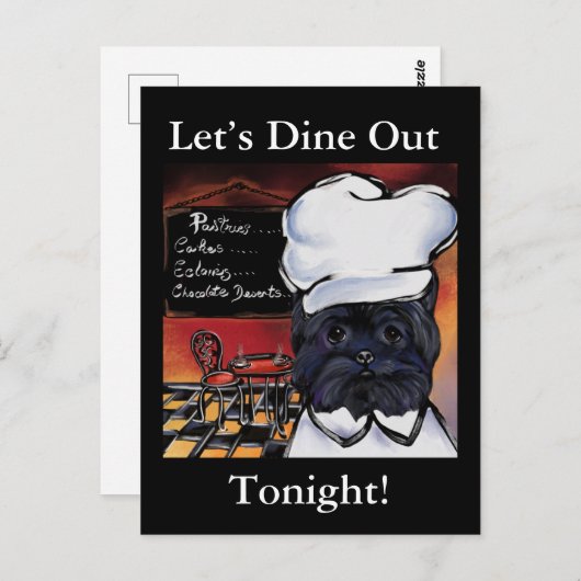 AFFENPINSCHER BRIEFKAART (Voorkant / Achterkant)