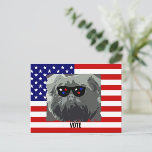 AFFENPINSCHER BRIEFKAART (Staand voorkant)