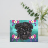 Affenpinscher Briefkaart (Staand voorkant)