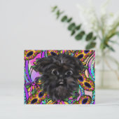 Affenpinscher Briefkaart (Staand voorkant)