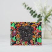 Affenpinscher Briefkaart (Staand voorkant)