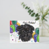 Affenpinscher briefkaart (Staand voorkant)